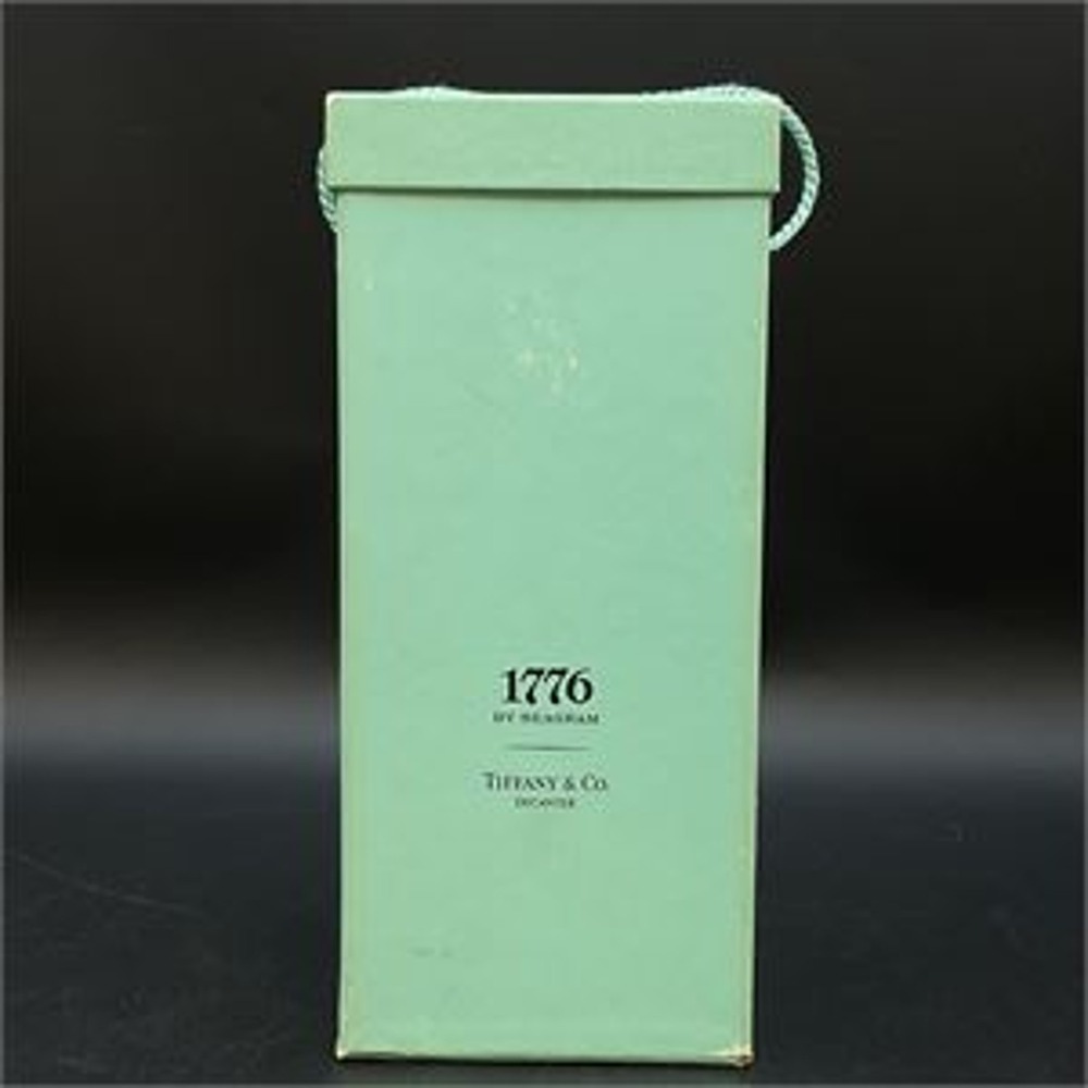 Tiffany & Co Seagram 1776 Crystal Decanter with Stopper Box and Pouch